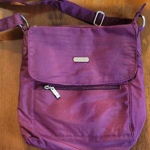 Baggallini Purple Crossbody Bag with Adjustable Strap and Multiple Compartments